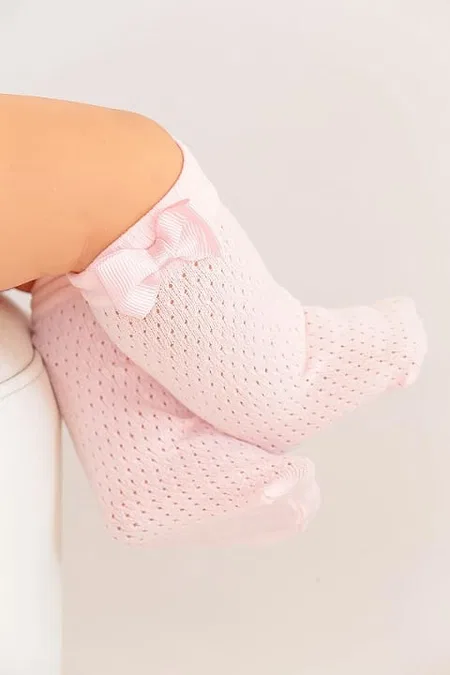 Leopar Desenli Dizaltı Çorap Polyamid Elastan Daymod 2223010 - Pembe