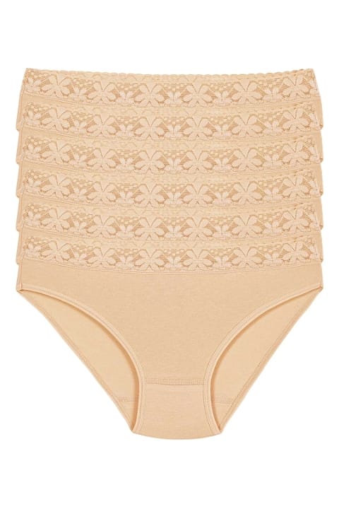 Yüksek Bel Dantelli Bikini Külot Pamuklu Yıldız 3527