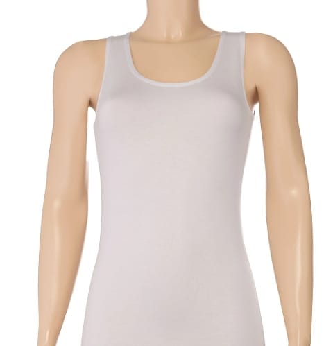 Bambu Kalın Askılı Atlet Beyaz Yıldız 2365