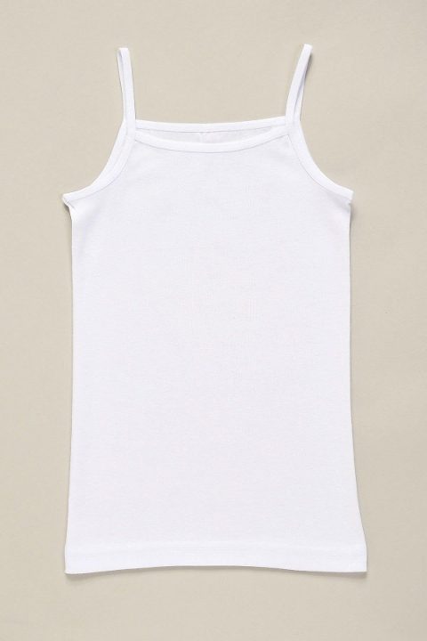 Pamuklu Ribana İp Askılı Kız Çocuk Atlet Arma Yıldız 5520 - 2