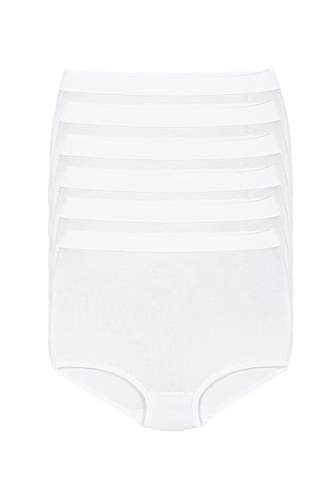 Yüksek Bel Modal Külot 6'lı Paket Yıldız 4200 - Beyaz