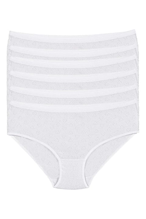 Pamuklu Yüksek Bel Bato Külot 6'lı Paket Yıldız 3590