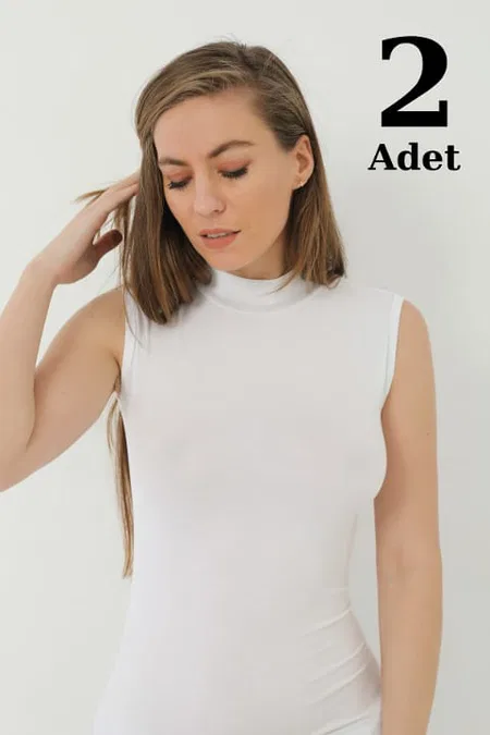 Bambu Tek Parça Body Arma Yıldız 3707 - Beyaz