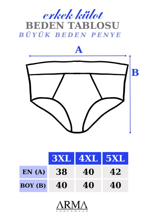 Pamuklu Yüksek Bel Erkek Slip Külot Arma Yıldız 9145 - Beyaz