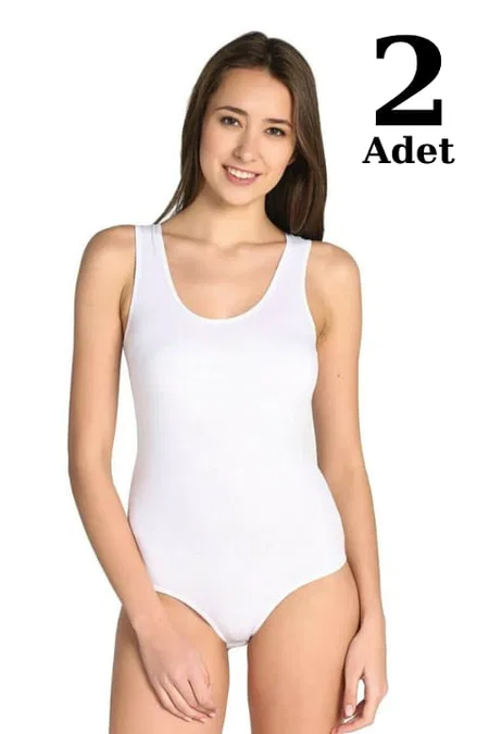 Beyaz Pamuklu Çıtçıtlı Body 2'li Paket Arma Yıldız 3338 - Beyaz