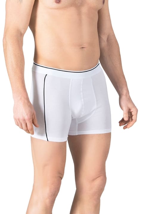 Pamuklu Likralı Beyaz Boxer Özkan 11314 - Beyaz