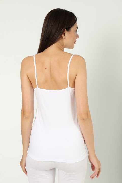 Pamuklu Tüllü İp Askı Atlet Arma Yıldız 3367 - 2