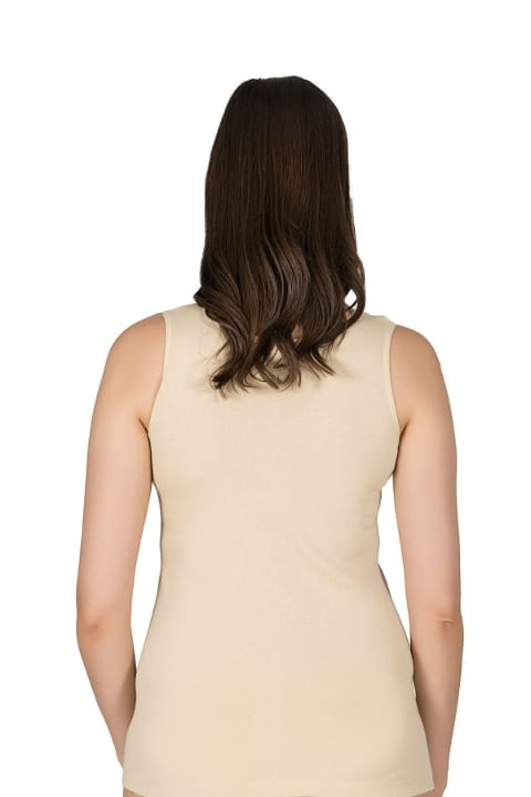 Kalın Askılı Ribana Pamuklu Atlet Özkan 0111 - Ten