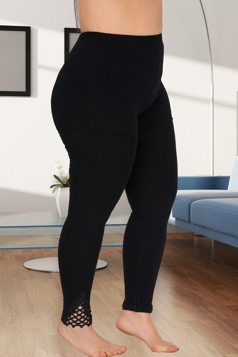 Yüksek Bel Esnek Siyah Tayt Lady 1114