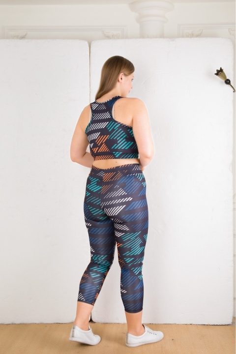 Hafif Kumaşlı Dört Yönlü Esnek Sporcu Tayt Büstiyer Takımı Lady 1510 - 2