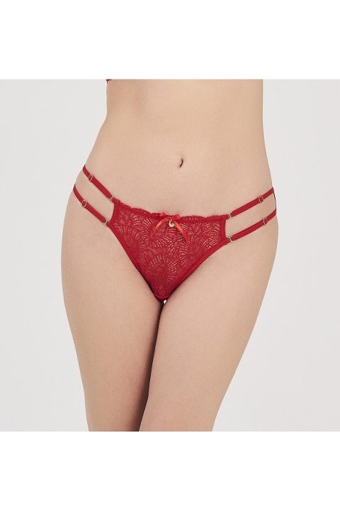 Yüksek Pamuk Oranı Çift İpli Slip Külot Moonlight 3211 - Kırmızı