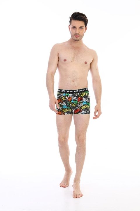 Pamuklu Esnek Bel Lastikli Boxer Çift Kaplan 796 - Görsel