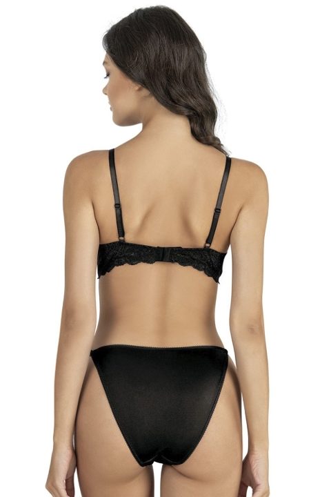 Dantel Detaylı Soft Cup Sütyen Takımı Fabony 4280 - Siyah