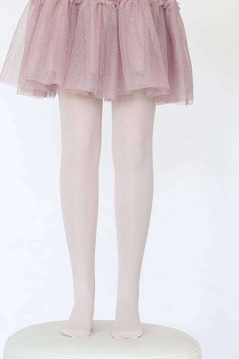 Kaydırmaz Tabanlı Pamuklu Çocuk Külotlu Çorap Daymod 2112001 - Kemik