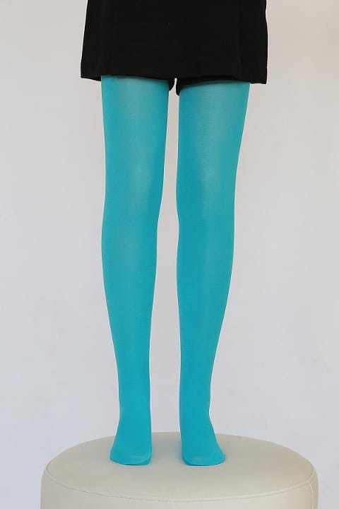 Kaydırmaz Tabanlı Pamuklu Çocuk Külotlu Çorap Daymod 2112001 - Nefti Yeşil