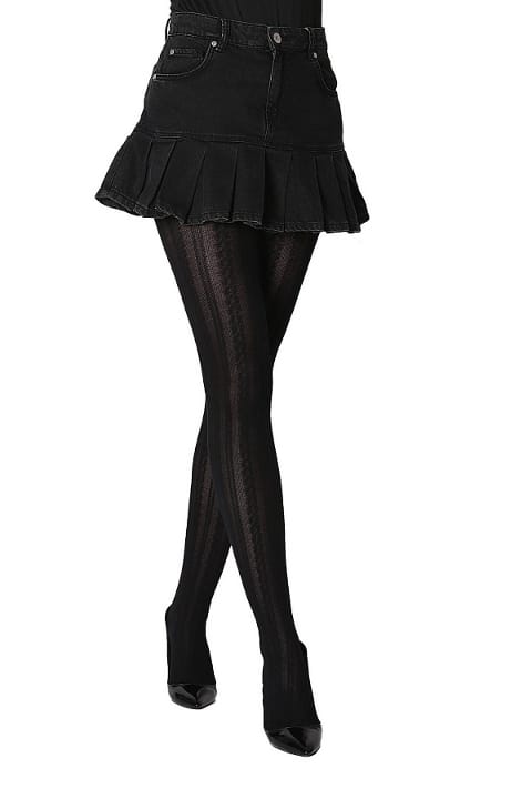 Düşük Denye Desenli Külotlu Çorap Daymod 1126001