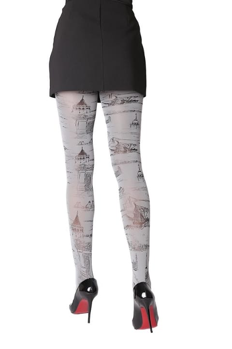 Düşük Denye, Likralı Kadın Külotlu Çorap Daymod 1122151 - Gri