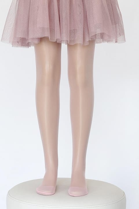 Pamuklu Kaydırmaz Taban Çocuk Külotlu Çorap Daymod 2111001 - Pembe