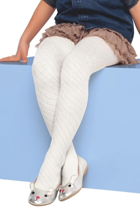 Pamuklu Kaydırmaz Taban Çocuk Külotlu Çorap Daymod 2126003 - 2