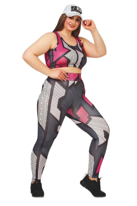 Yansıtıcı Detaylı Dört Yönlü Esnek Tayt Büstiyer Takımı Lady 1505