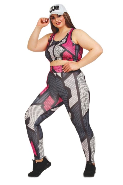 Yansıtıcı Detaylı Dört Yönlü Esnek Tayt Büstiyer Takımı Lady 1505 - 2