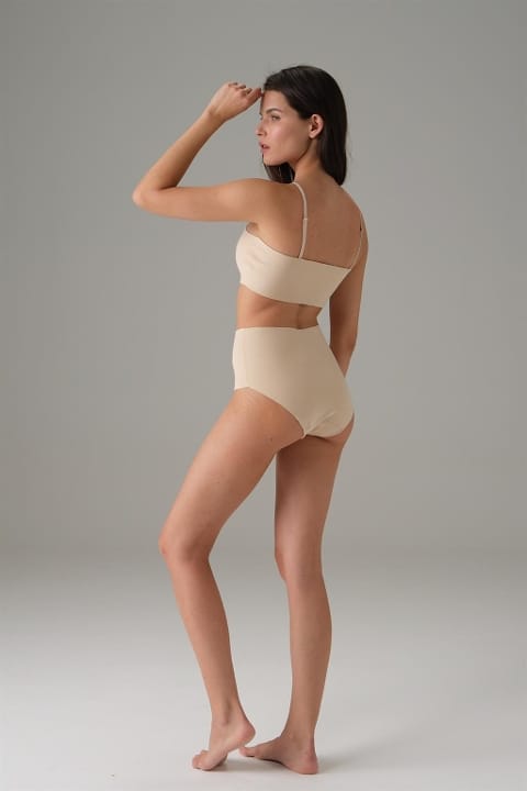 Dikişsiz Straplez Şeffaf Dantelli Sütyen Doreanse 5583 - Ten