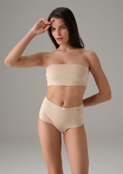 Dikişsiz Yüksek Bel Pamuklu Slip Külot Doreanse 7003