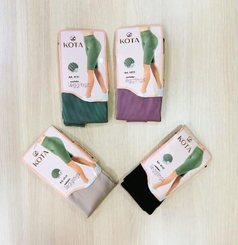 Diz Üstü Yüksek Bel Dalgıç Kumaş Tayt Kota 4131 - Yeşil