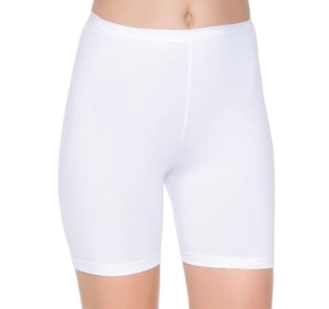 Likralı Yüksek Bel Dizüstü Kadın Tayt Yıldız 3605 - Beyaz