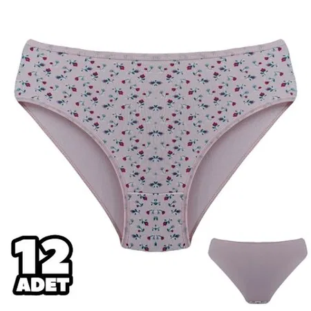 Yüksek Pamuk Oranlı Slip Külot Pudra Dondeza 201 - Pudra