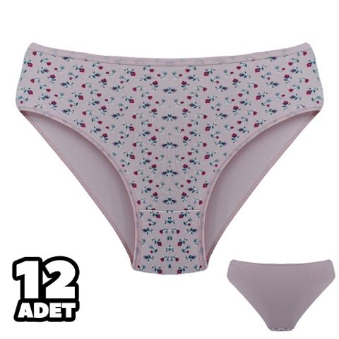 Yüksek Pamuk Oranlı Slip Külot Pudra Dondeza 201