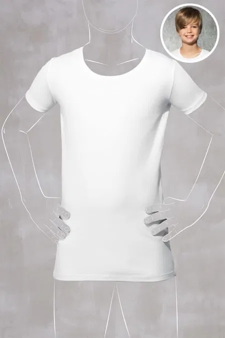 Anti-alerjik Modal Pamuklu Çocuk T-shirt Doreanse 700