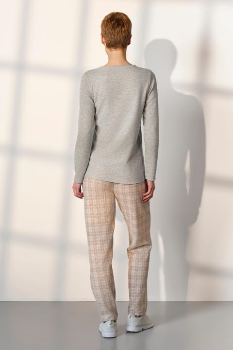 Doreanse Ekoseli Uzun Kollu Kadın Pijama Takımı Doreanse 25K4043 - Görsel 2