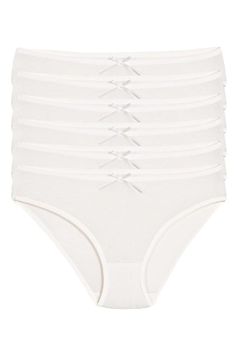 Yüksek Bel Bambu Külot 6'lı Paket Yıldız 3912