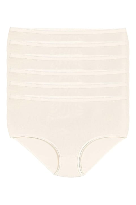 Yüksek Bel İz Yapmaz Bato Kadın Külot Ekru Yıldız 3748 - Ekru