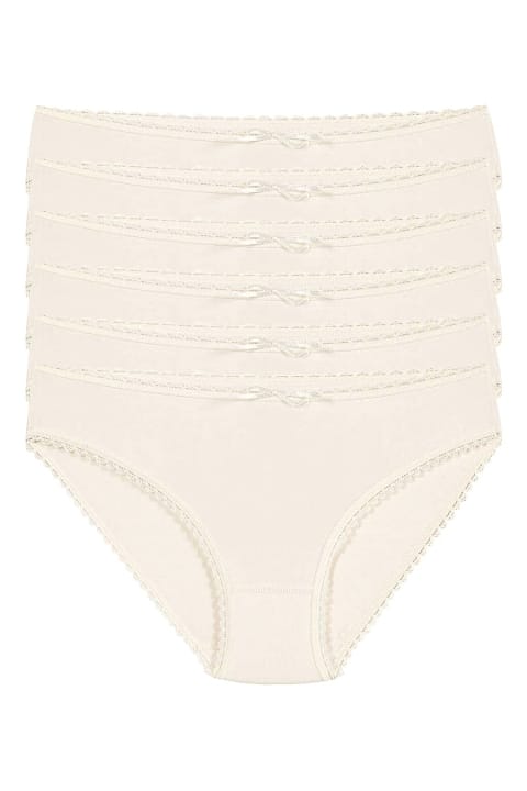 Yüksek Bel Bambu Dantelli Bikini Külot Yıldız 3902
