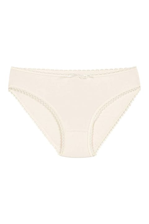 Yüksek Bel Bambu Dantelli Bikini Külot Yıldız 3902 - 2