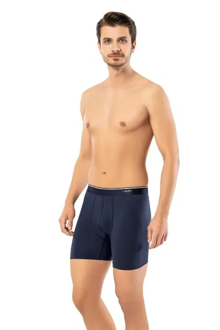 Pamuk Elastan Uzun Boxer Erdem 1470 - Lacivert