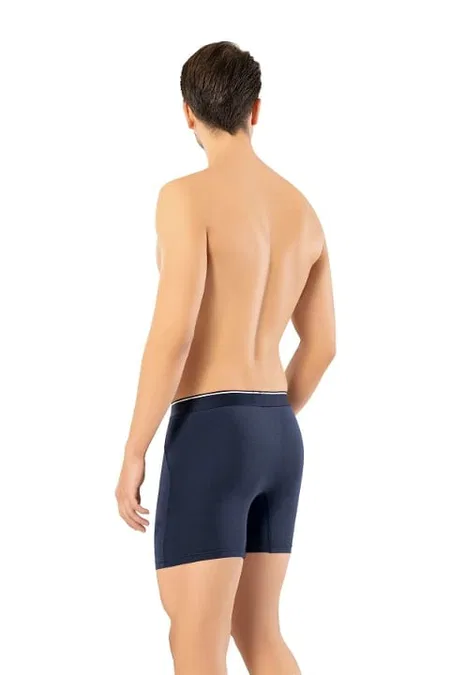 Pamuk Elastan Uzun Boxer Erdem 1470 - Lacivert