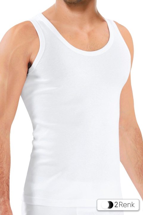 Likralı Pamuklu Erkek Atlet Siyah Öts 1150