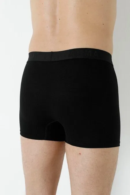 Yumuşak Bambu Likralı Boxer Arma Yıldız 1172 - Siyah