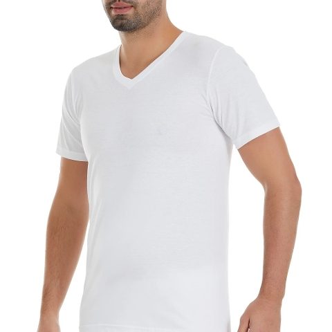 Pamuklu Ribana V-Yaka Kısa Kollu Atlet Yıldız 23