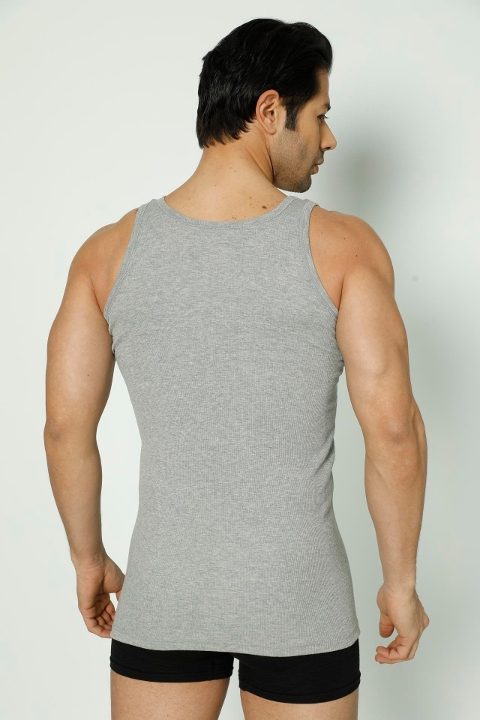 Arma Yıldız Pamuklu Elastan Beyaz Fitilli Atlet Arma Yıldız 1187 - Görsel 4