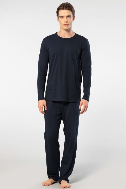 Uzun Kollu Modal Pamuklu Pijama Takımı Cacharel 2244 - 2