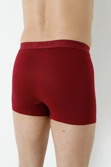 Bambu Esnek Bel Boxer 3lü Paket Arma Yıldız 1172 - Bordo