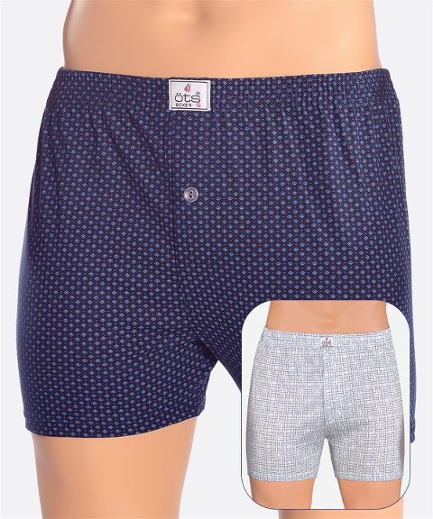 Pamuk Süprem Desenli Erkek Boxer Öts 2651 - 2