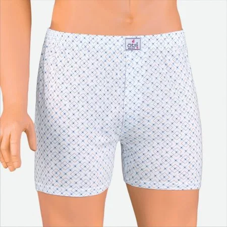 Pamuk Süprem Desenli Erkek Boxer Öts 2651 - Gri