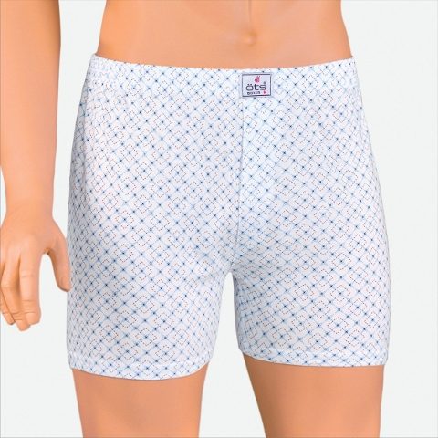 Pamuk Süprem Desenli Erkek Boxer Öts 2651 - Gri