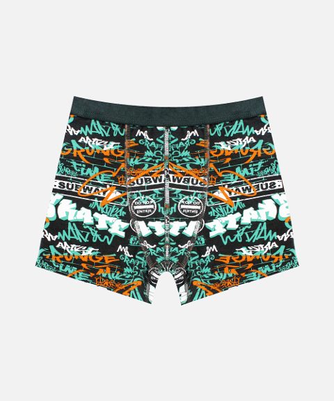 Pamuk Likralı Baskılı Boxer Öts 7265 - 2