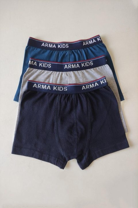 Pamuklu Esnek Düz Boxer Arma Yıldız 5541